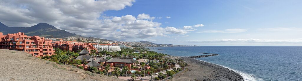 Apartments and beach in Costa Adeje, Tenerife