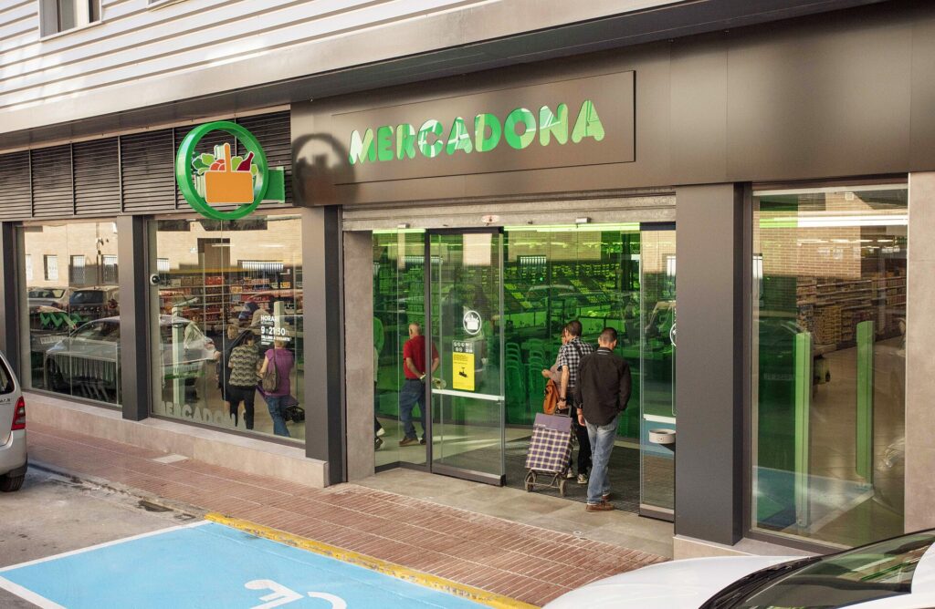 Inside a Mercadona supermarket in Spain