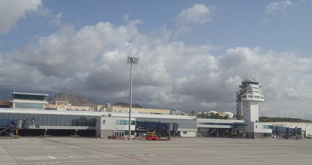 Terminal at Tenerife South airport
